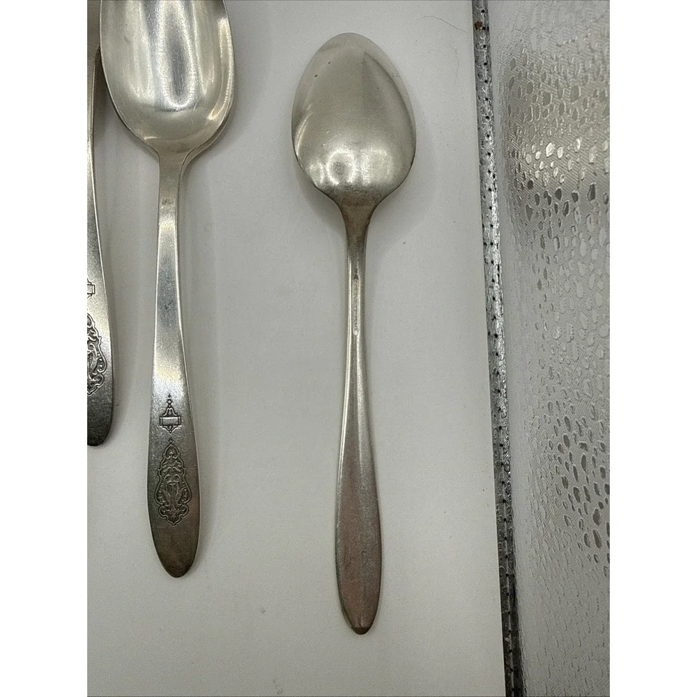 Vintage BIRD OF PARADISE Oneida Community‎ Plate Tea/Soup Spoons Set of 13